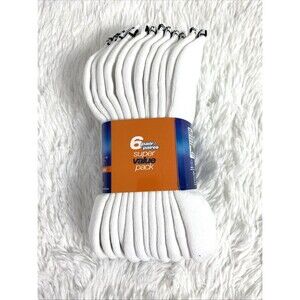 FootJoy Ankle Socks Mens ComfortSof Golf 6 Pairs White Shoe Size 7-12 Low Cut